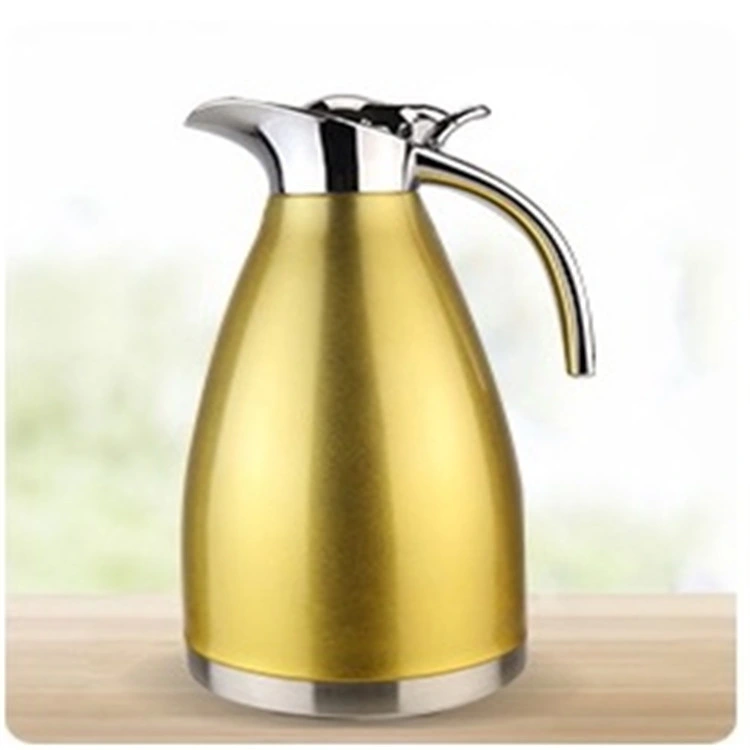 1L /1.5L/2L Double Wall Stainless Steel Vacuum Thermos Coffee Pot