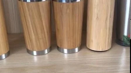 12/18ozl New Hot Sale Stainless Steel Vacuum Flask European and American Creative Bamboo Space Pot Outdoor Portable Sports Bottle Can Be Wholesale